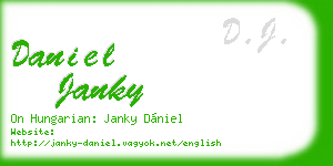 daniel janky business card