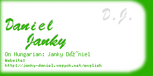 daniel janky business card